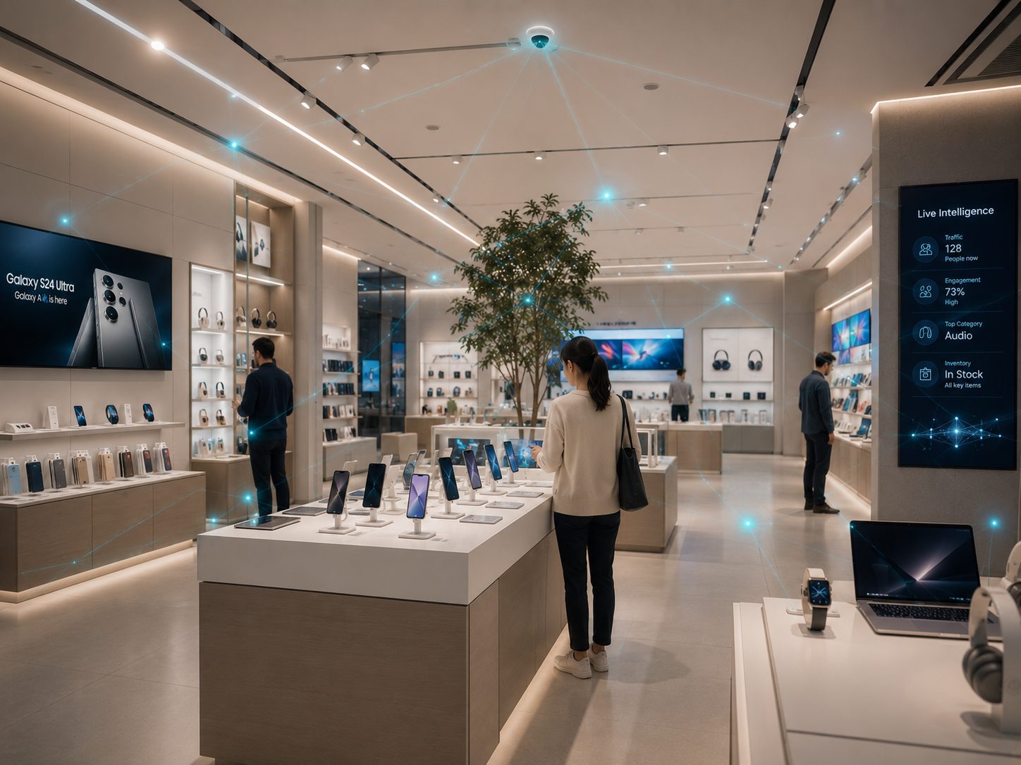 Consumer electronics showroom with the Bon intelligence layer revealed